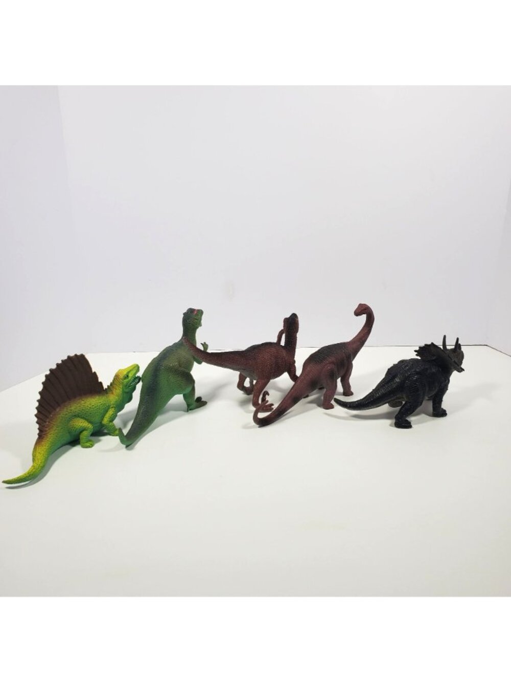 Boley Dinosaur Lot Edaphosaurus Styracosaurus Deinonychus Apatosaurus Dilopho - Picture 7 of 16